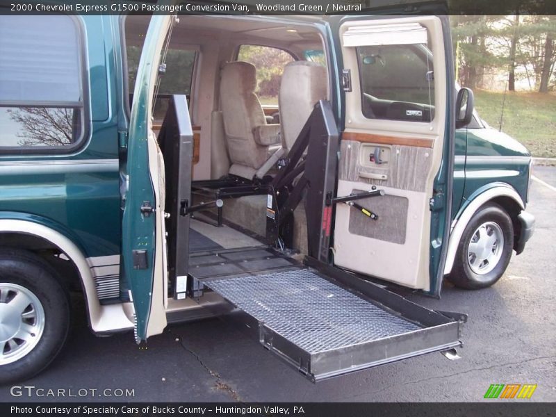 Woodland Green / Neutral 2000 Chevrolet Express G1500 Passenger Conversion Van