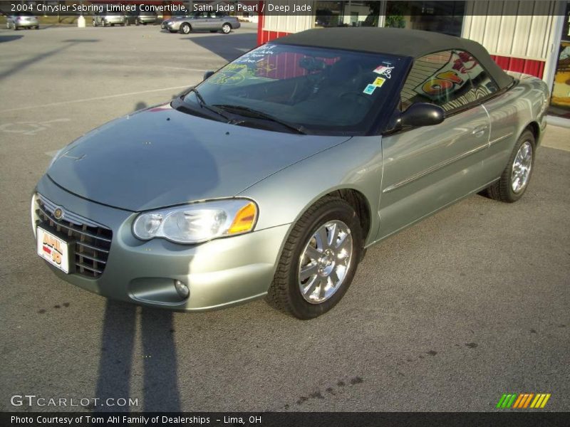 Satin Jade Pearl / Deep Jade 2004 Chrysler Sebring Limited Convertible