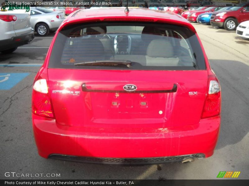 Radiant Red / Black 2007 Kia Spectra Spectra5 SX Wagon