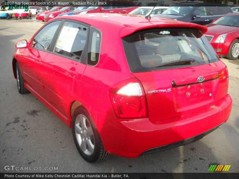 Radiant Red / Black 2007 Kia Spectra Spectra5 SX Wagon