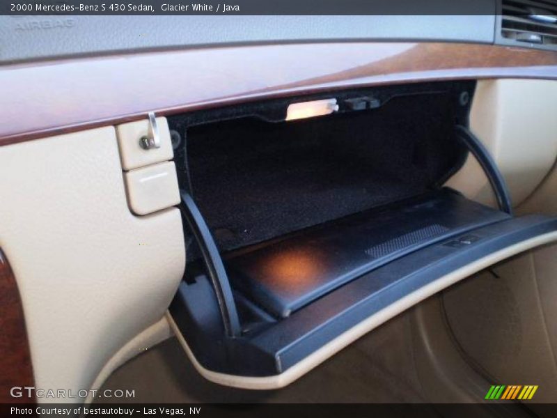 Glacier White / Java 2000 Mercedes-Benz S 430 Sedan