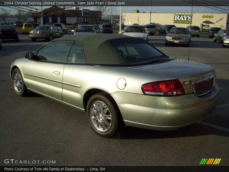 Satin Jade Pearl / Deep Jade 2004 Chrysler Sebring Limited Convertible