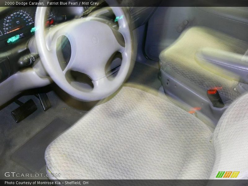 Patriot Blue Pearl / Mist Grey 2000 Dodge Caravan