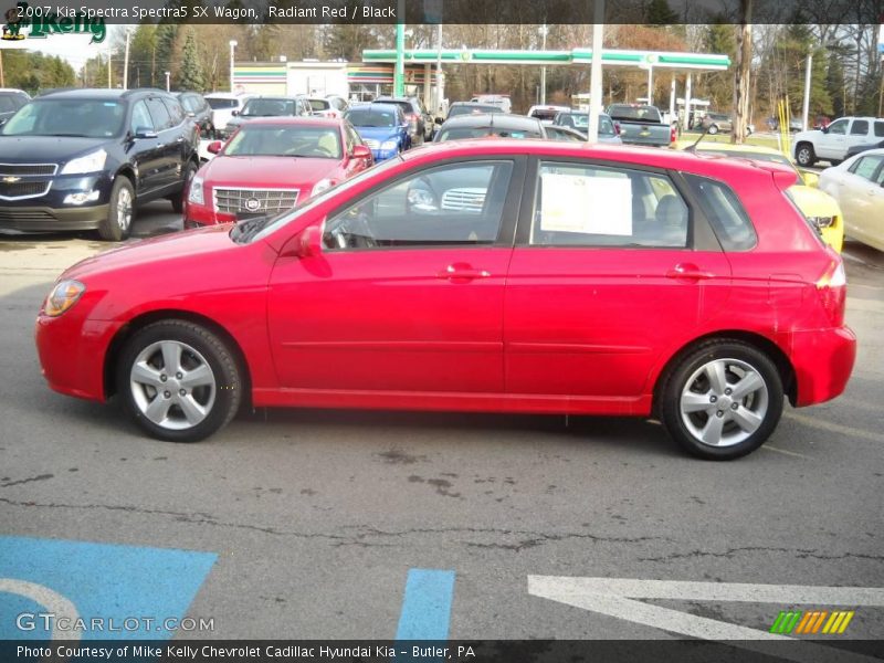 Radiant Red / Black 2007 Kia Spectra Spectra5 SX Wagon
