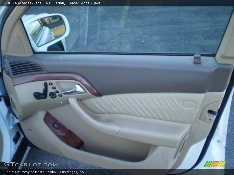 Glacier White / Java 2000 Mercedes-Benz S 430 Sedan