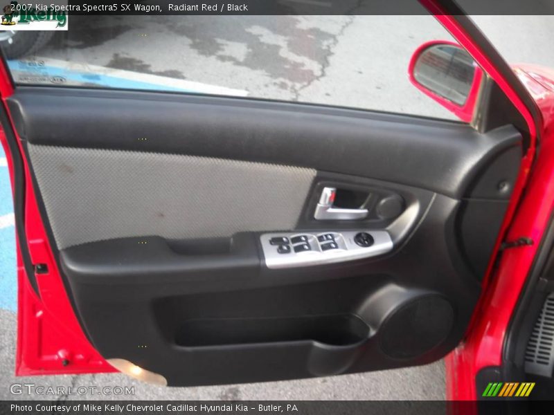 Radiant Red / Black 2007 Kia Spectra Spectra5 SX Wagon