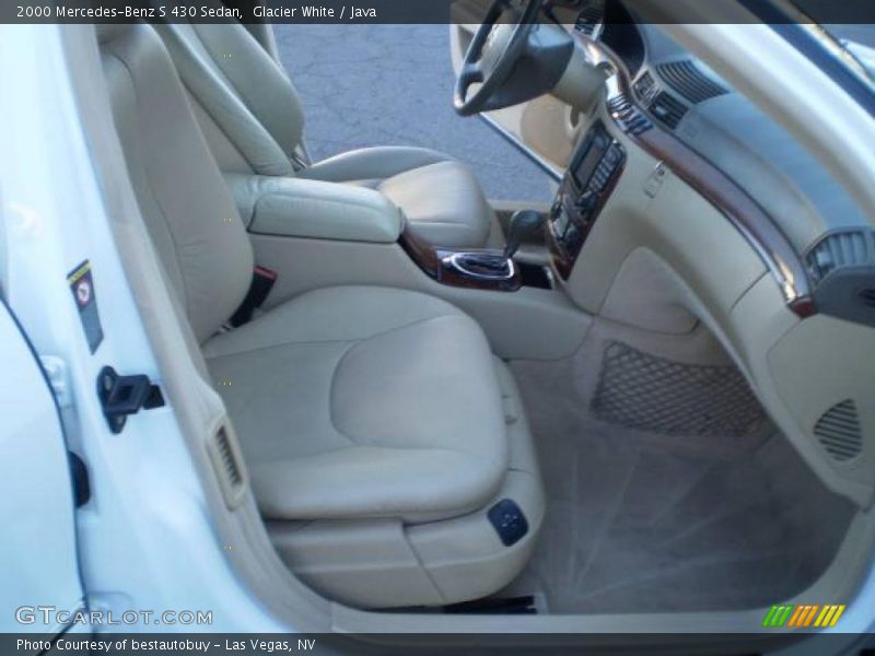 Glacier White / Java 2000 Mercedes-Benz S 430 Sedan