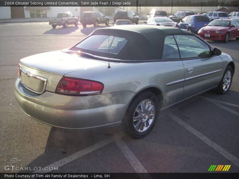 Satin Jade Pearl / Deep Jade 2004 Chrysler Sebring Limited Convertible