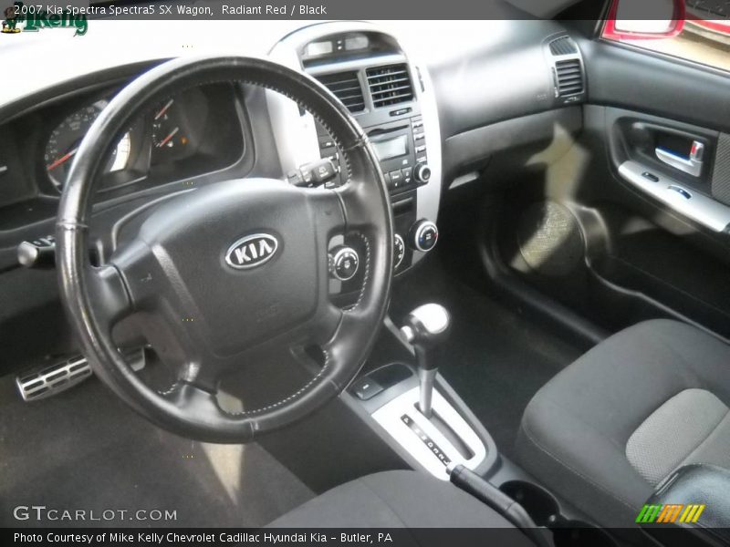 Radiant Red / Black 2007 Kia Spectra Spectra5 SX Wagon