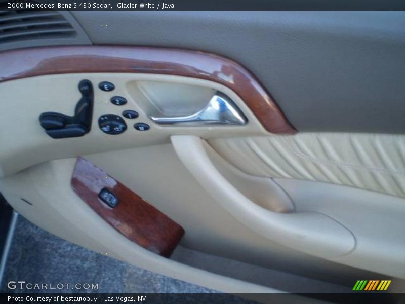 Glacier White / Java 2000 Mercedes-Benz S 430 Sedan