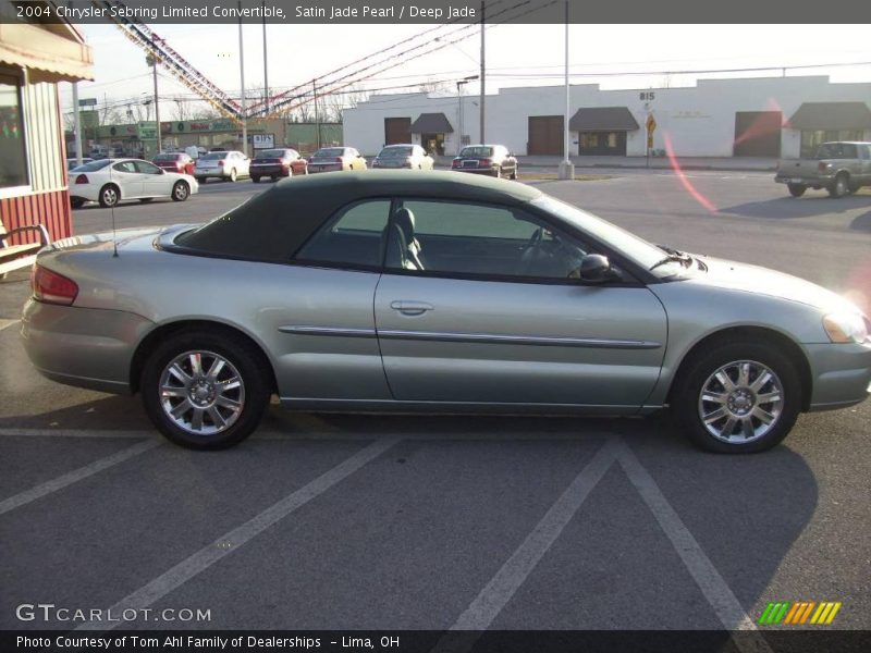 Satin Jade Pearl / Deep Jade 2004 Chrysler Sebring Limited Convertible