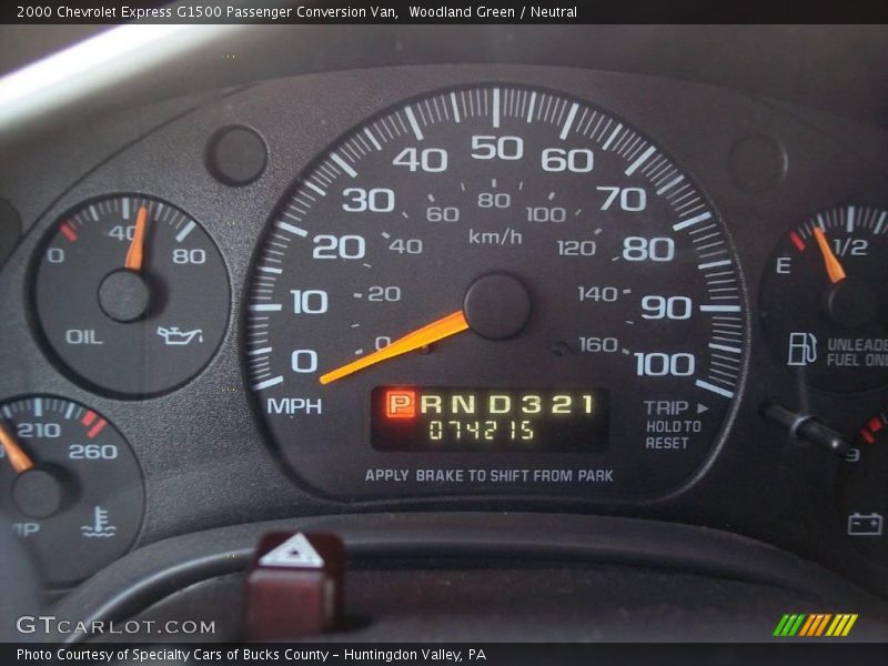 Woodland Green / Neutral 2000 Chevrolet Express G1500 Passenger Conversion Van