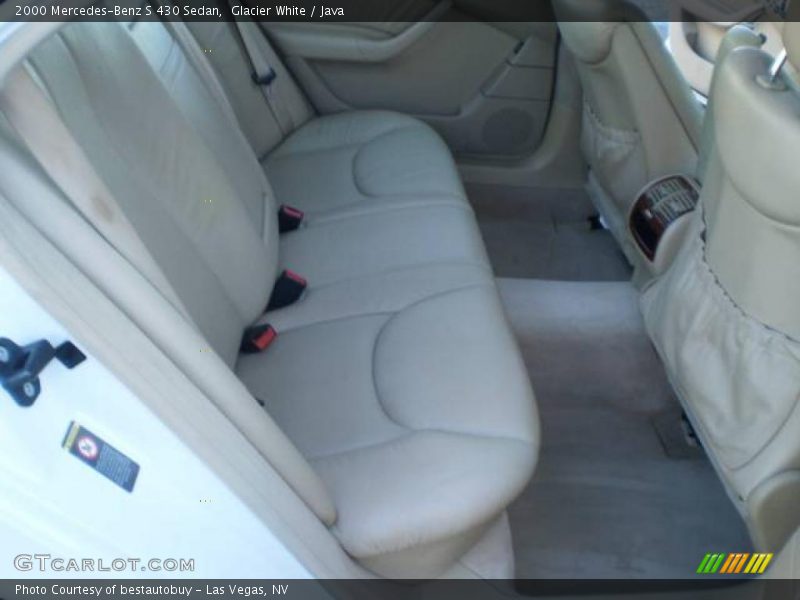 Glacier White / Java 2000 Mercedes-Benz S 430 Sedan