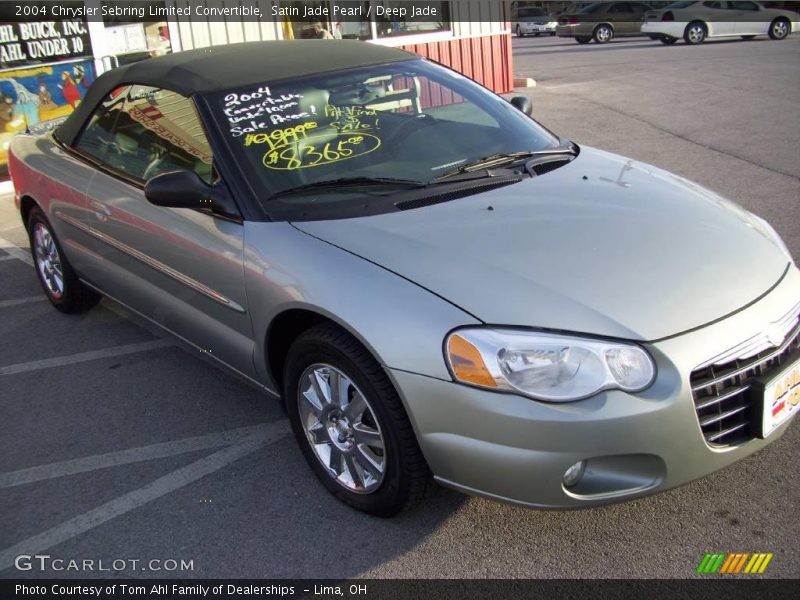 Satin Jade Pearl / Deep Jade 2004 Chrysler Sebring Limited Convertible