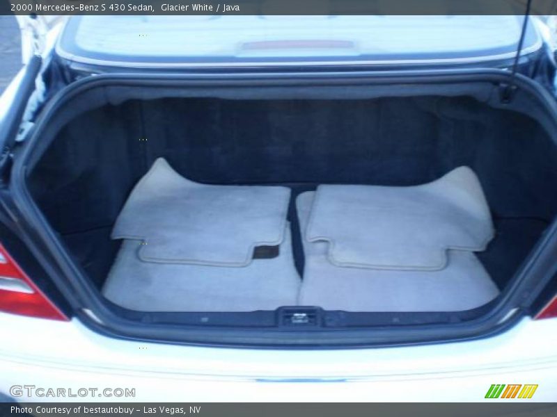 Glacier White / Java 2000 Mercedes-Benz S 430 Sedan