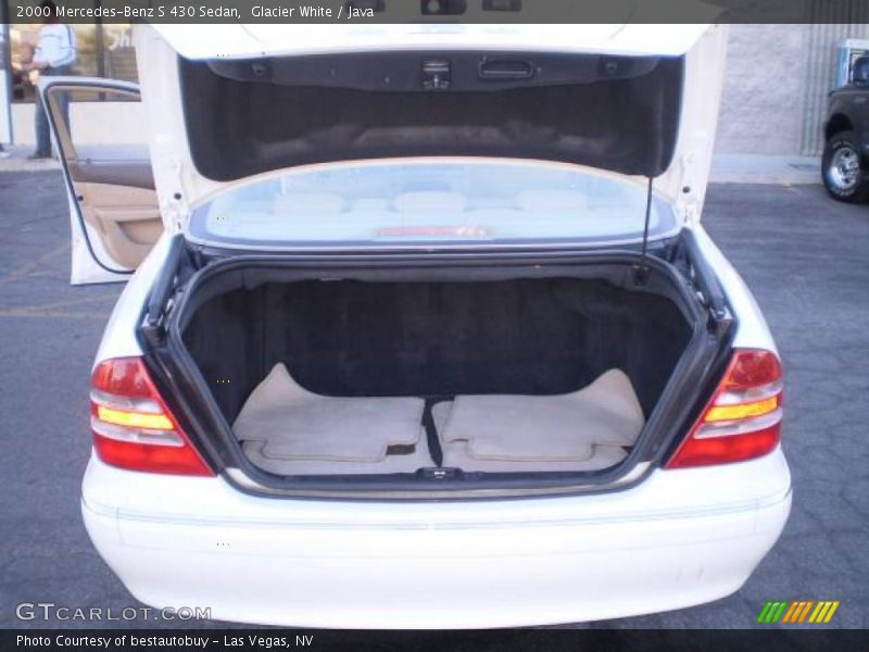 Glacier White / Java 2000 Mercedes-Benz S 430 Sedan