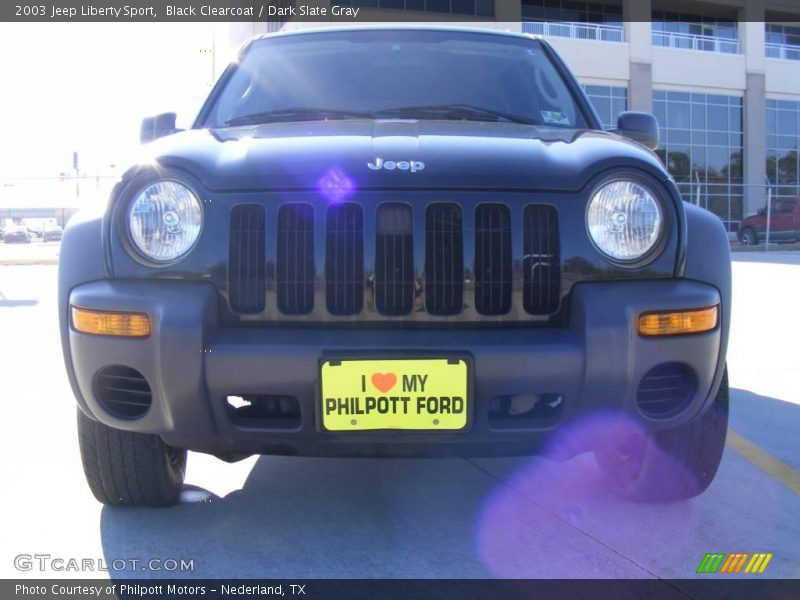 Black Clearcoat / Dark Slate Gray 2003 Jeep Liberty Sport