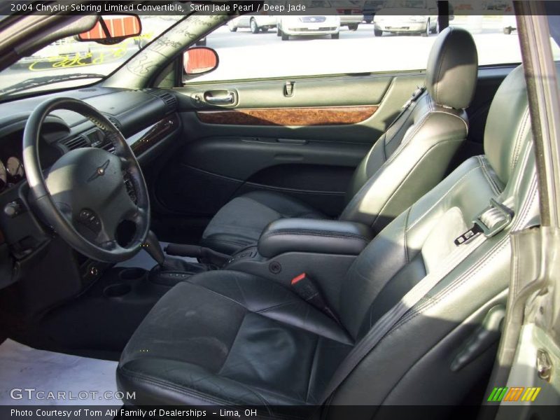 Satin Jade Pearl / Deep Jade 2004 Chrysler Sebring Limited Convertible