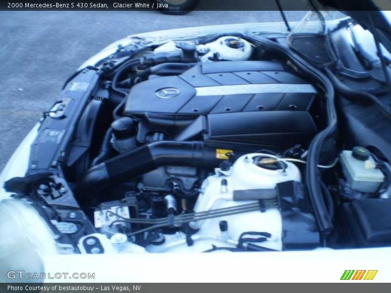 Glacier White / Java 2000 Mercedes-Benz S 430 Sedan