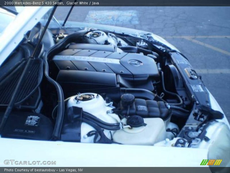 Glacier White / Java 2000 Mercedes-Benz S 430 Sedan