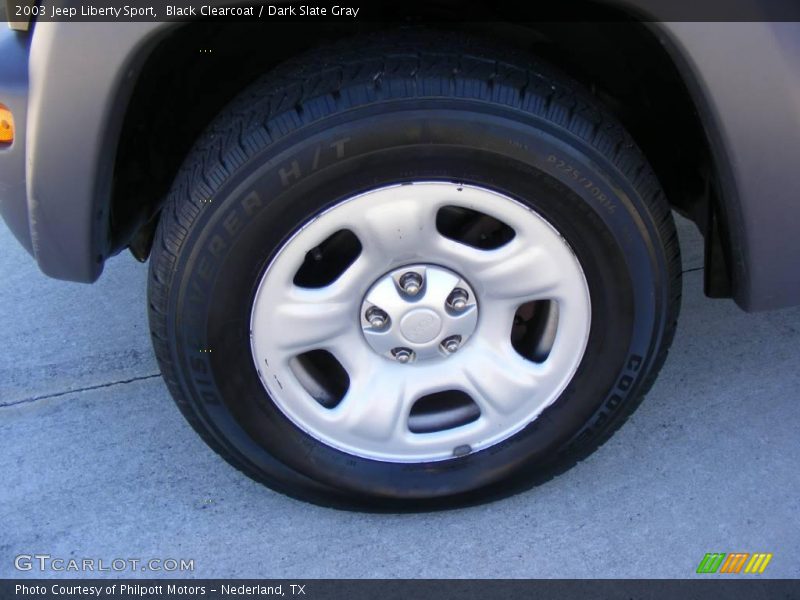 Black Clearcoat / Dark Slate Gray 2003 Jeep Liberty Sport