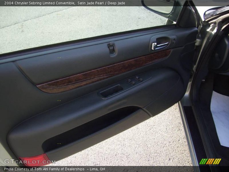 Satin Jade Pearl / Deep Jade 2004 Chrysler Sebring Limited Convertible