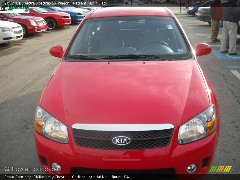 Radiant Red / Black 2007 Kia Spectra Spectra5 SX Wagon