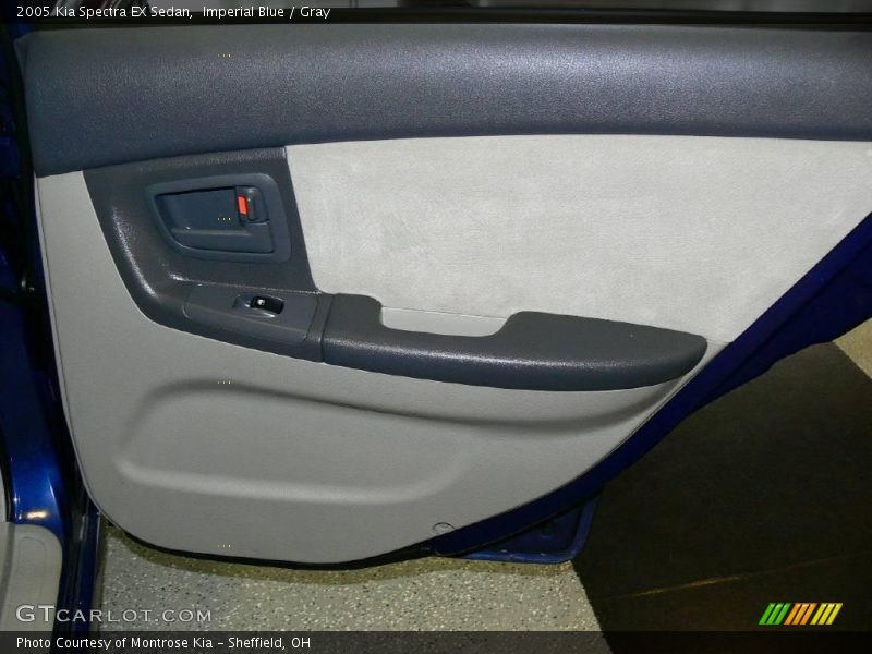Imperial Blue / Gray 2005 Kia Spectra EX Sedan