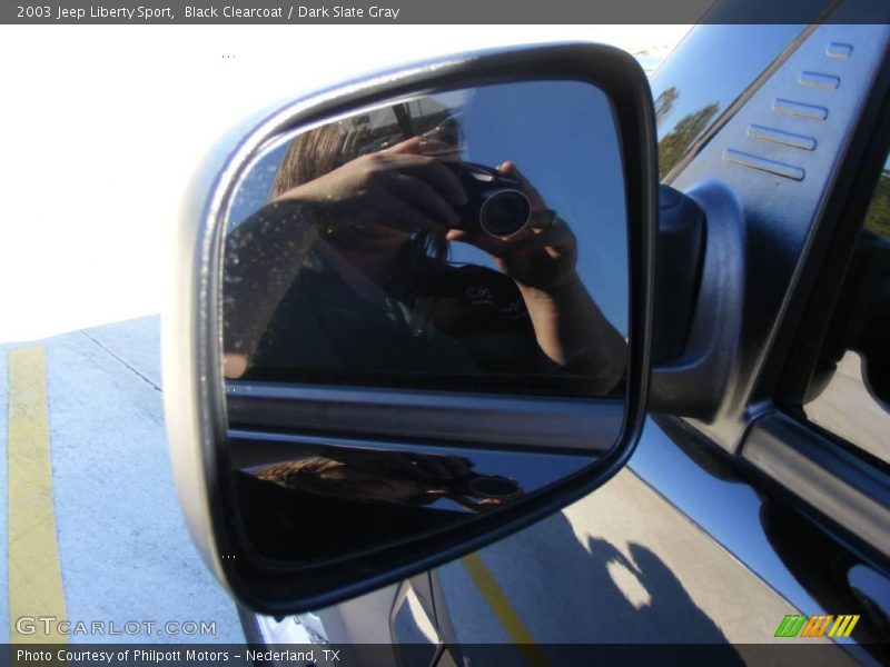 Black Clearcoat / Dark Slate Gray 2003 Jeep Liberty Sport