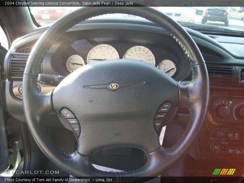 Satin Jade Pearl / Deep Jade 2004 Chrysler Sebring Limited Convertible