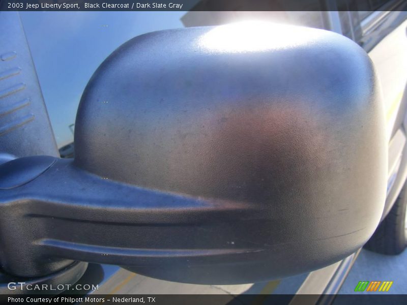 Black Clearcoat / Dark Slate Gray 2003 Jeep Liberty Sport