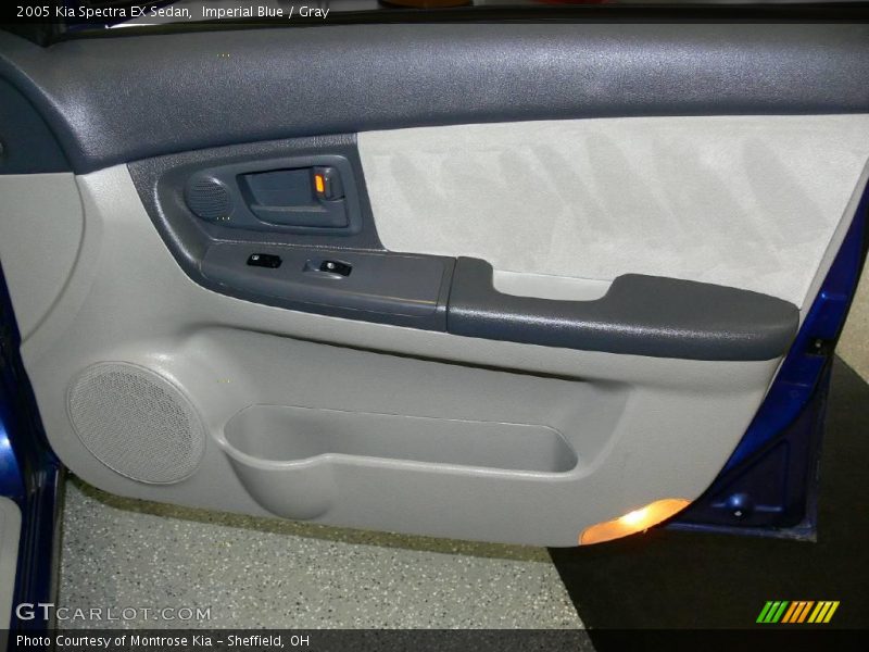 Imperial Blue / Gray 2005 Kia Spectra EX Sedan