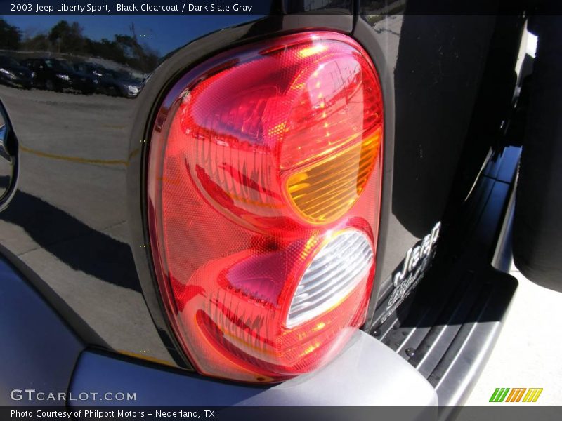 Black Clearcoat / Dark Slate Gray 2003 Jeep Liberty Sport