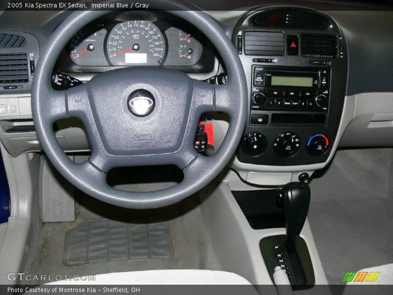 Imperial Blue / Gray 2005 Kia Spectra EX Sedan