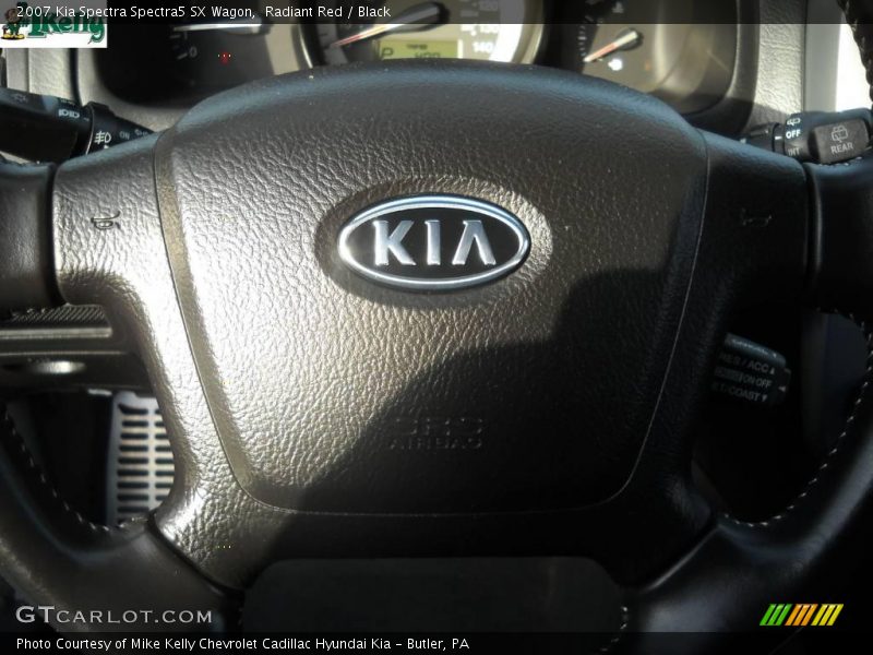 Radiant Red / Black 2007 Kia Spectra Spectra5 SX Wagon