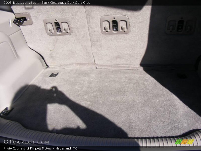 Black Clearcoat / Dark Slate Gray 2003 Jeep Liberty Sport