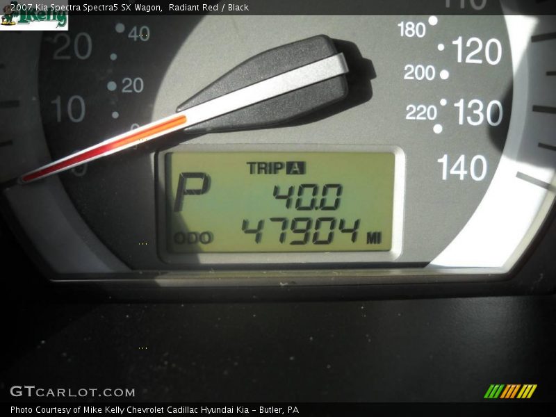 Radiant Red / Black 2007 Kia Spectra Spectra5 SX Wagon