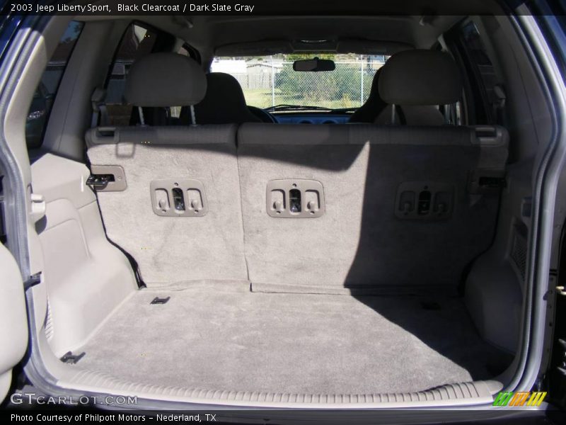 Black Clearcoat / Dark Slate Gray 2003 Jeep Liberty Sport