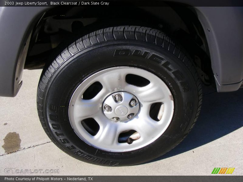 Black Clearcoat / Dark Slate Gray 2003 Jeep Liberty Sport
