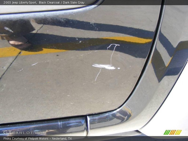 Black Clearcoat / Dark Slate Gray 2003 Jeep Liberty Sport