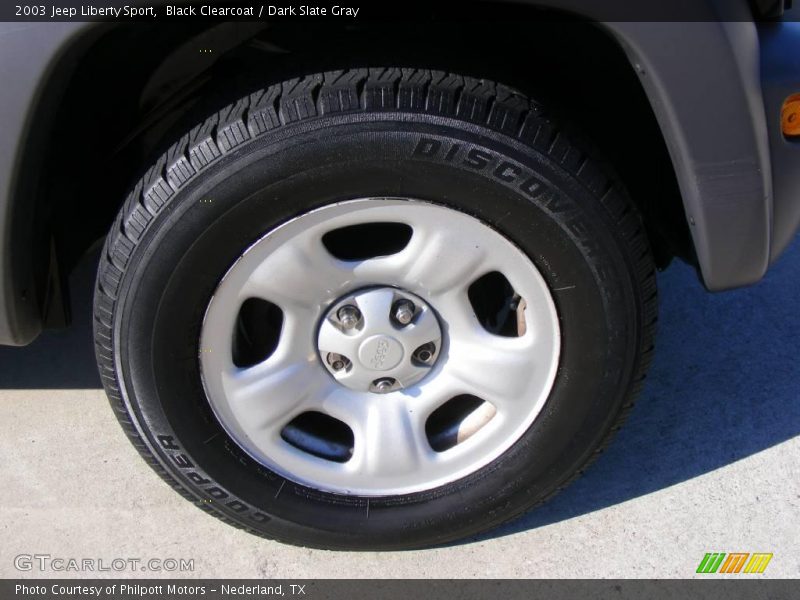 Black Clearcoat / Dark Slate Gray 2003 Jeep Liberty Sport
