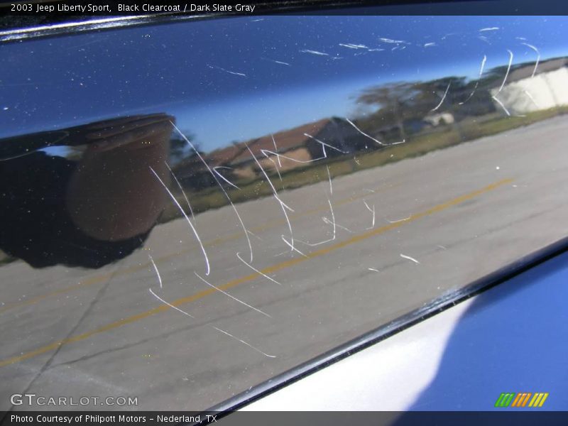 Black Clearcoat / Dark Slate Gray 2003 Jeep Liberty Sport