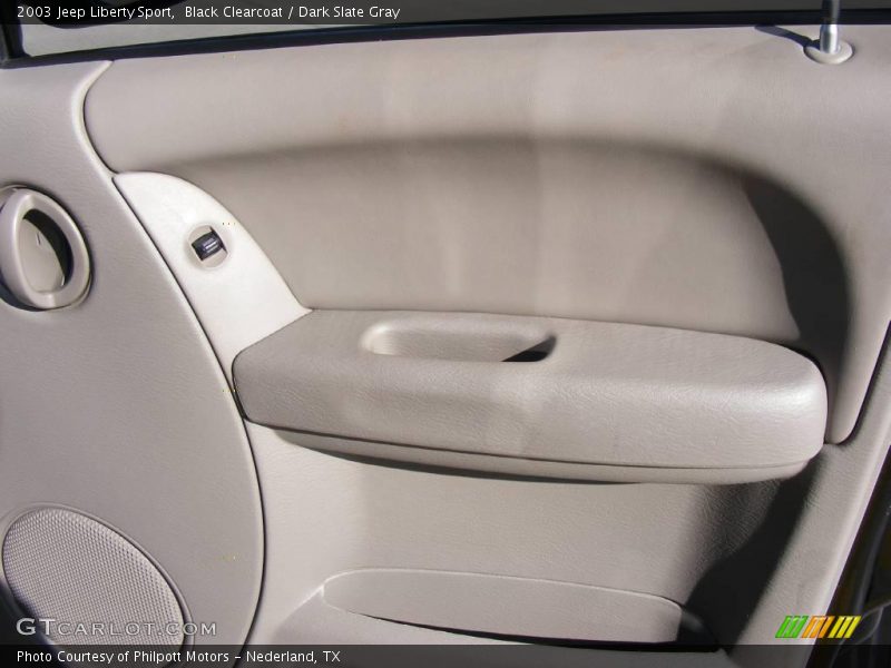 Black Clearcoat / Dark Slate Gray 2003 Jeep Liberty Sport