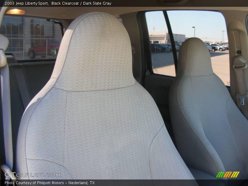 Black Clearcoat / Dark Slate Gray 2003 Jeep Liberty Sport