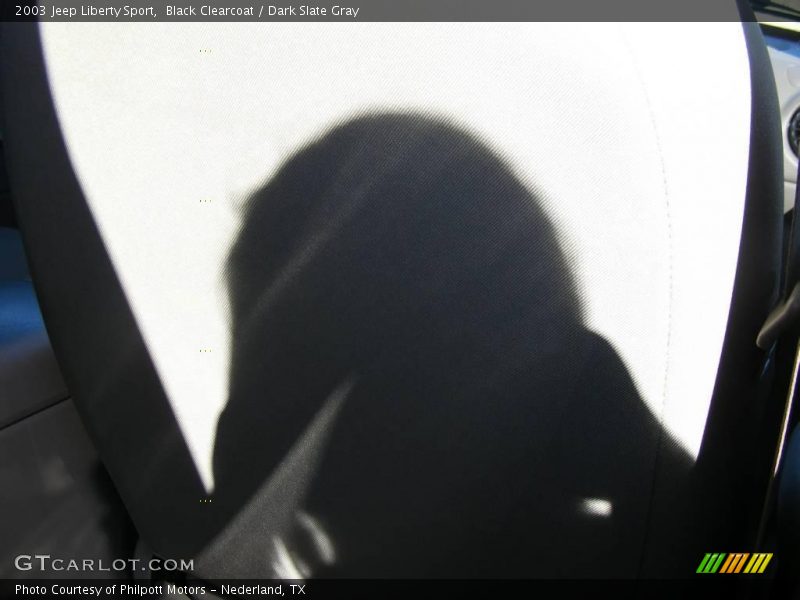 Black Clearcoat / Dark Slate Gray 2003 Jeep Liberty Sport