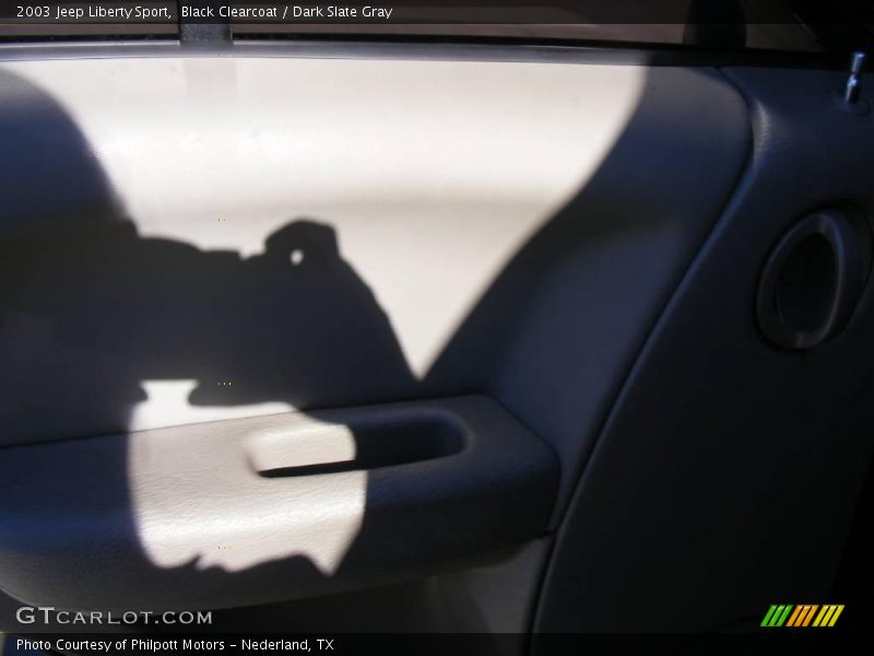 Black Clearcoat / Dark Slate Gray 2003 Jeep Liberty Sport