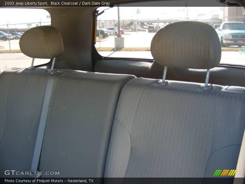 Black Clearcoat / Dark Slate Gray 2003 Jeep Liberty Sport