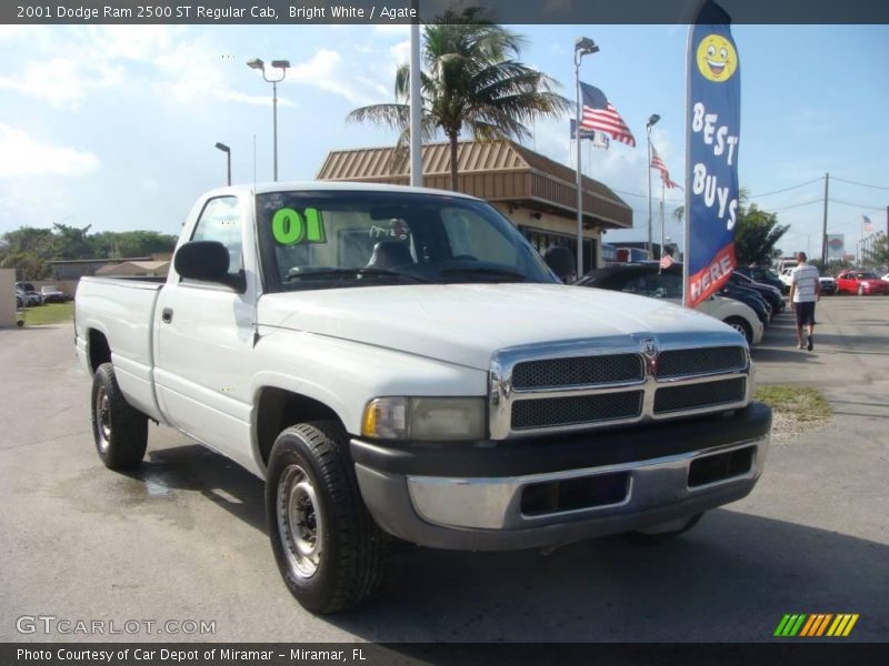Bright White / Agate 2001 Dodge Ram 2500 ST Regular Cab