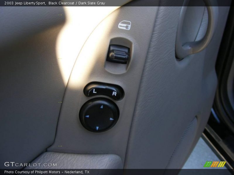 Black Clearcoat / Dark Slate Gray 2003 Jeep Liberty Sport