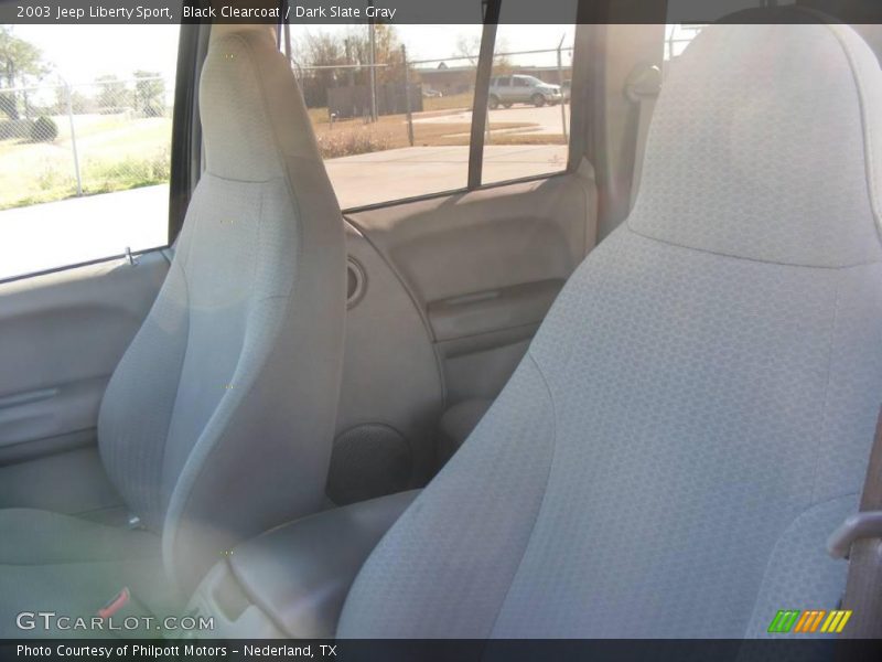 Black Clearcoat / Dark Slate Gray 2003 Jeep Liberty Sport